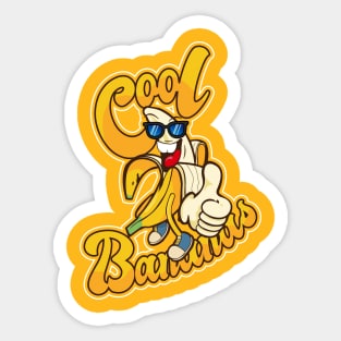 Cool Bananas Sticker